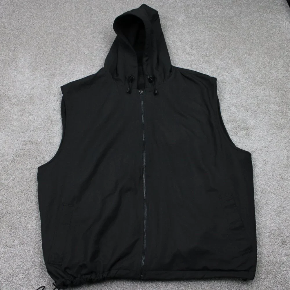 Ice Armor Reversible Vest Jacket Mens 2XL XXL Black Hooded Full Zip Coat‎